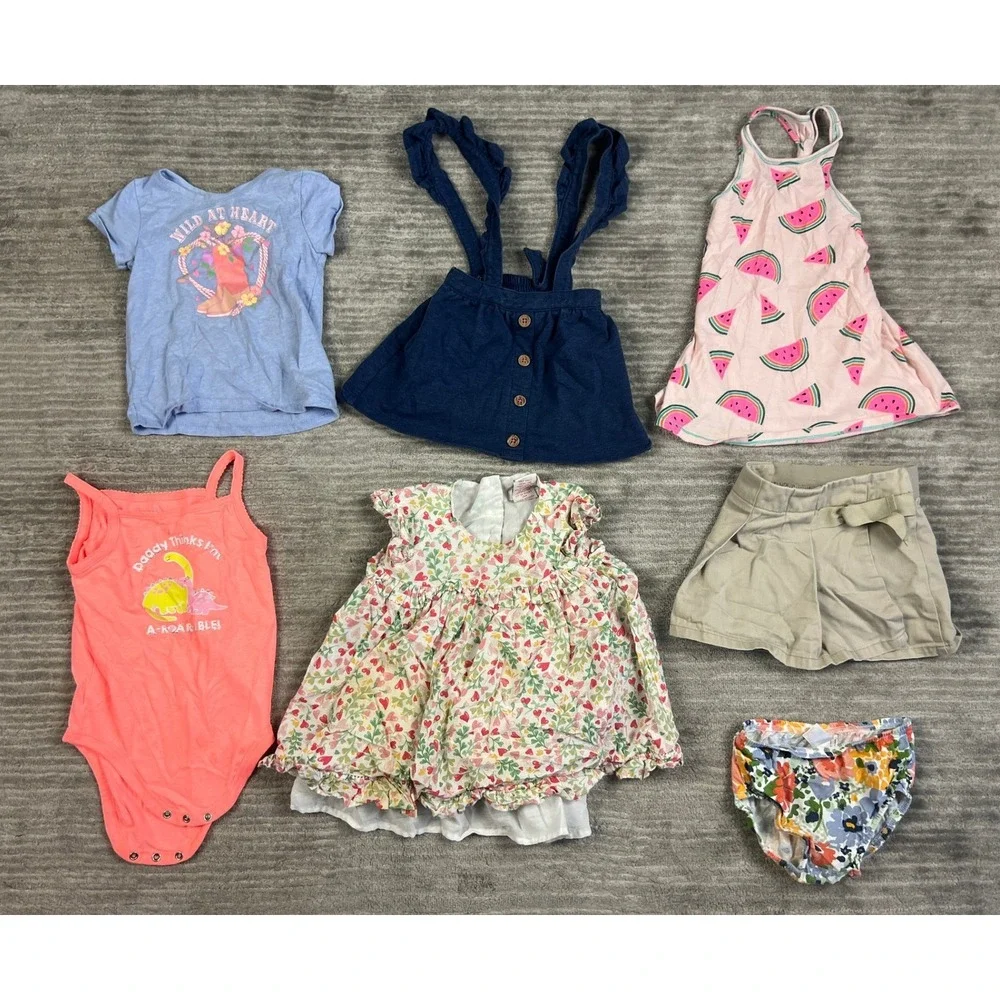Lot of 26 Girls 18m 24m 2T Carter's Garanimals Toddler Multi Hoodie Pants Shorts
